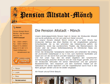 Tablet Screenshot of pension-altstadtmoench.de